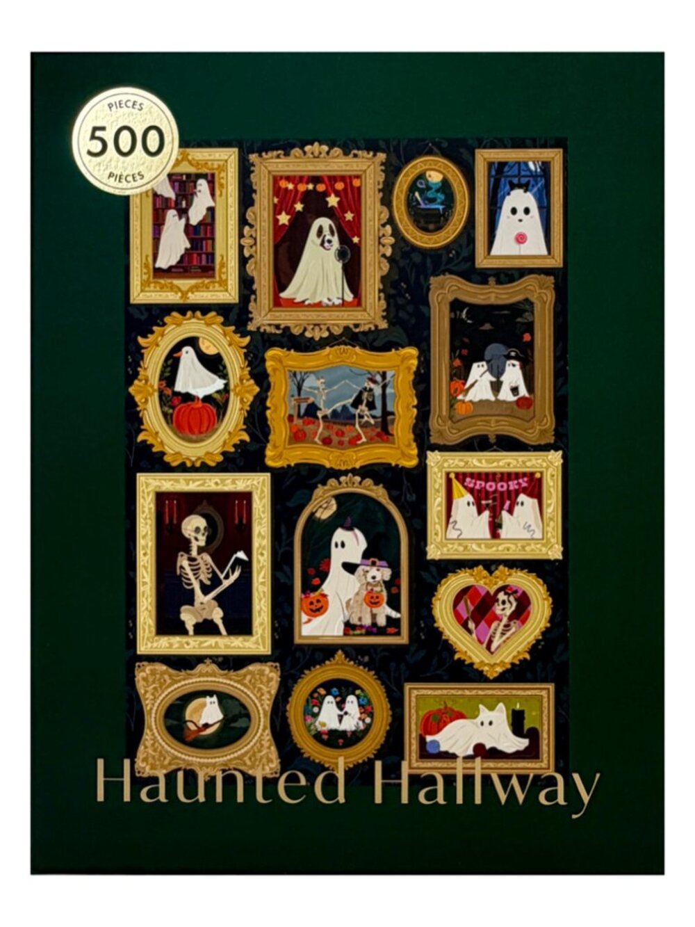 Hobbry Haunted Hallway 500 Piece Puzzle Rachel Joanis Indigo x Hobbry